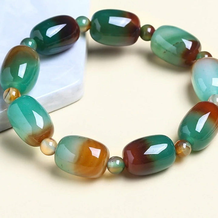 Peacock Agate Gentle Natural Gemstone Bracelet