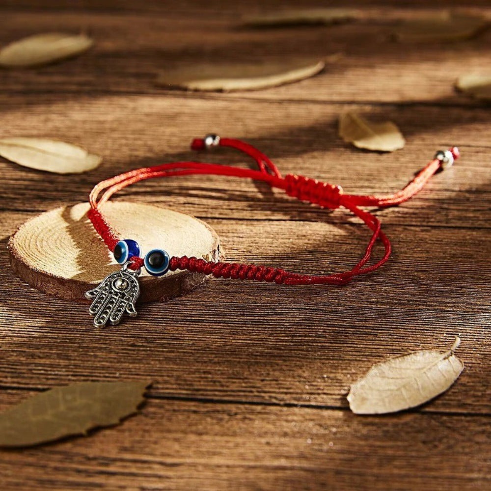 Red String Hamsa Hand Bracelet