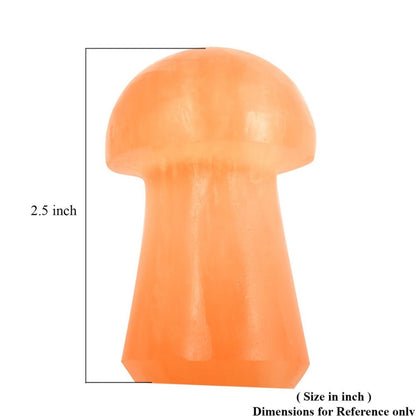 Selenite Crystal Mushroom Figurine