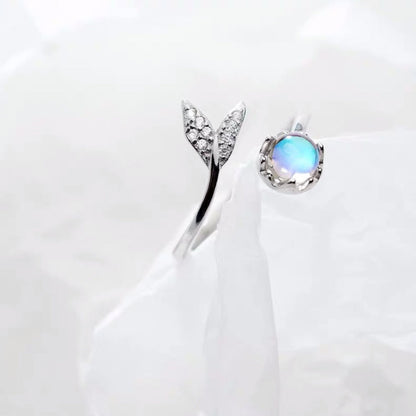 Mermaid Fairytale Moonstone Ring