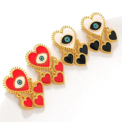 Evil Eye Earrings Gold