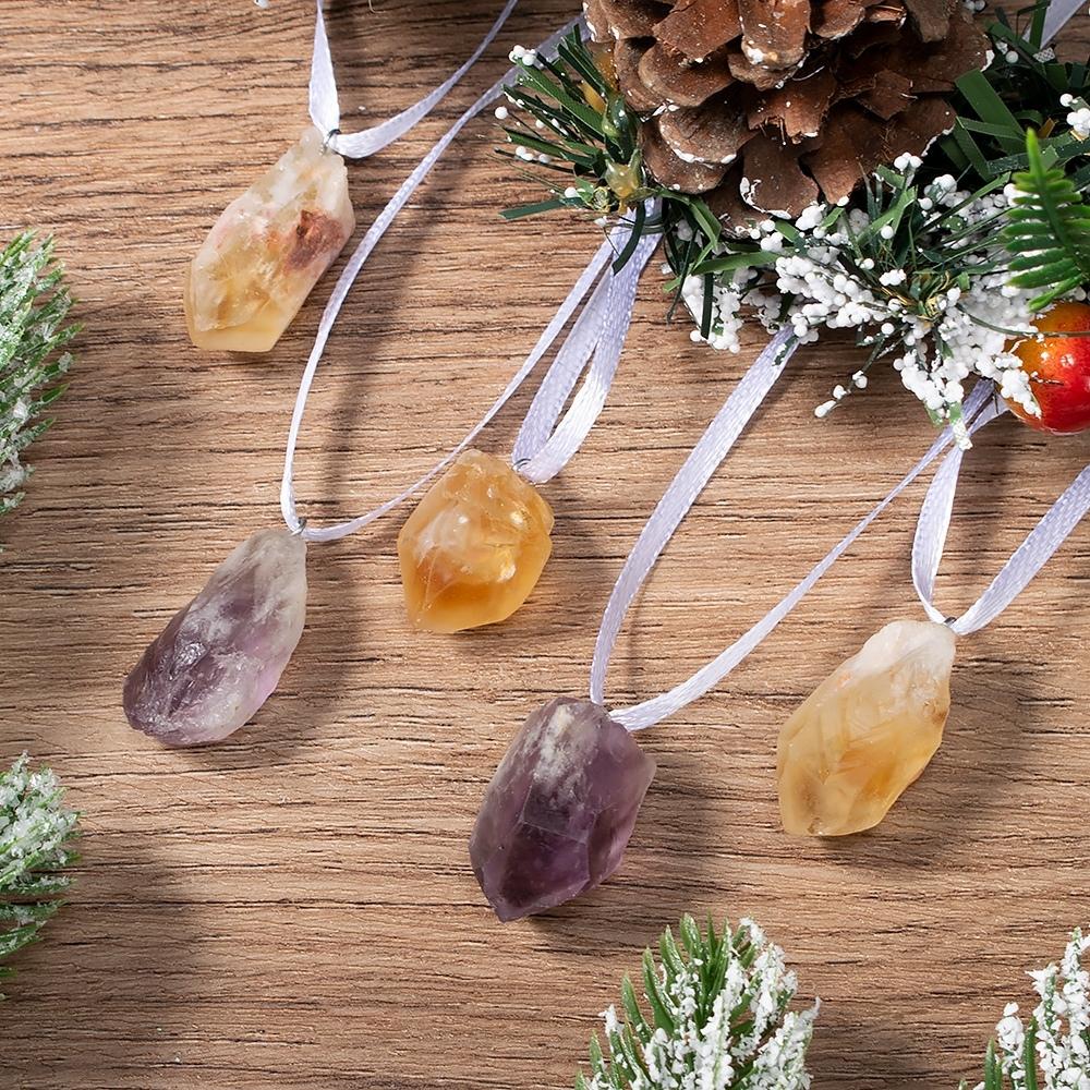 Natural Crystal Hanging Christmas Decor