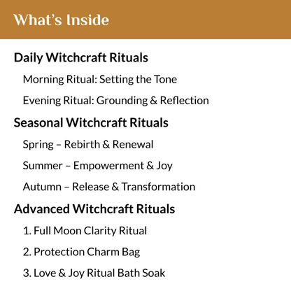 The Complete Witchcraft Rituals & Empowerment Guide
