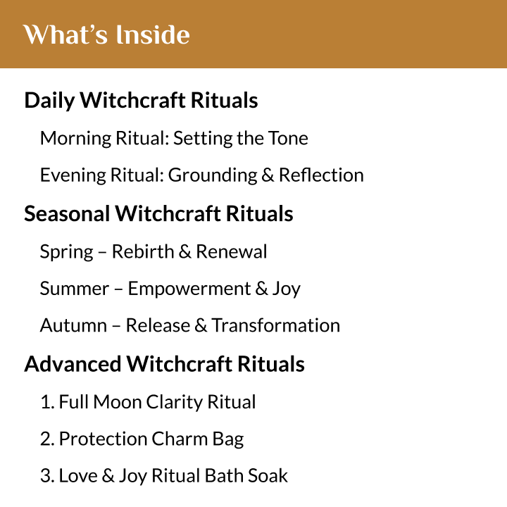 The Complete Witchcraft Rituals & Empowerment Guide