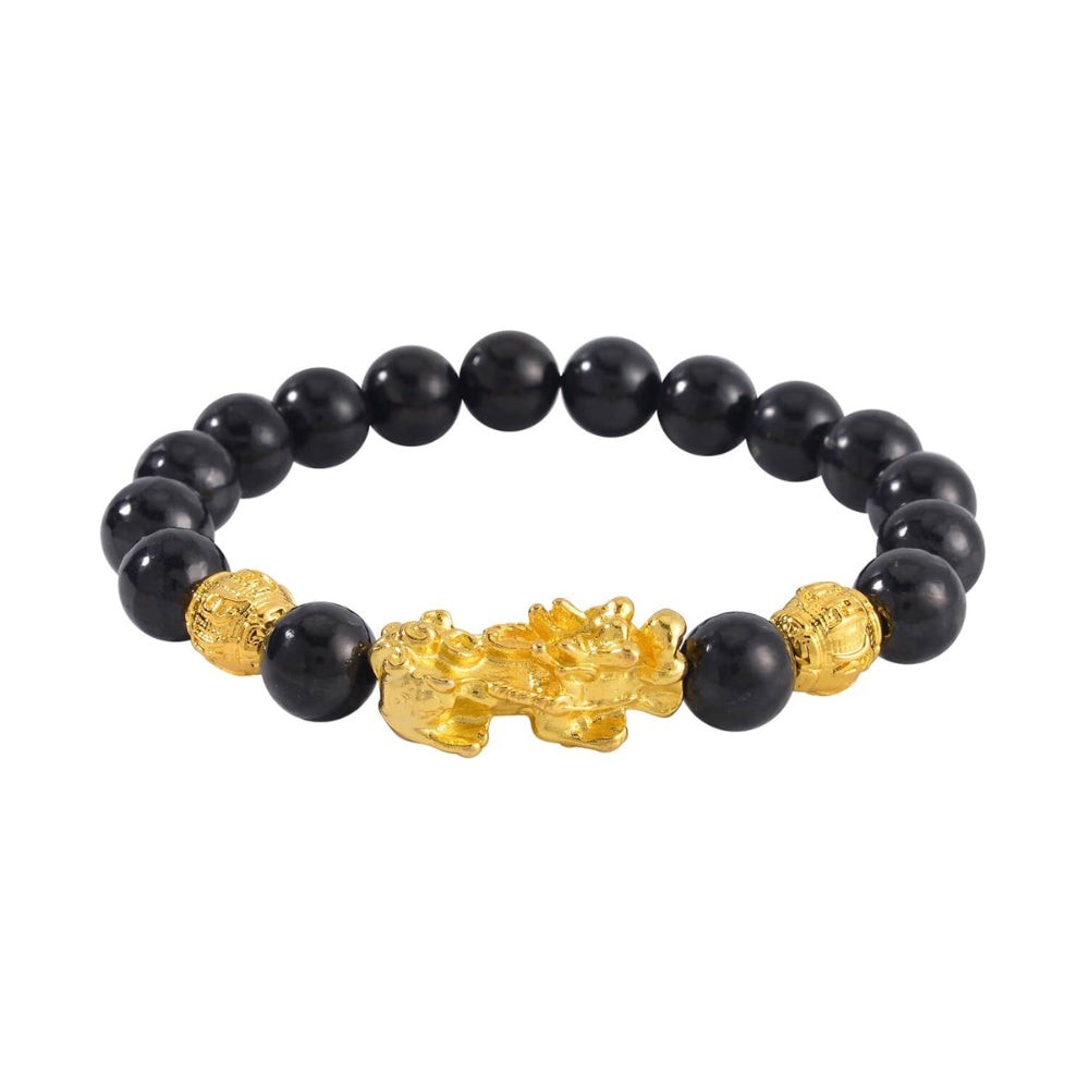 Feng Shui Shungite Beaded Bracelet