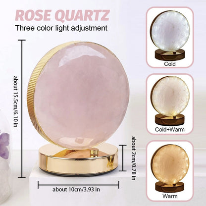 Elegant Round Crystal Nightlight Lamp