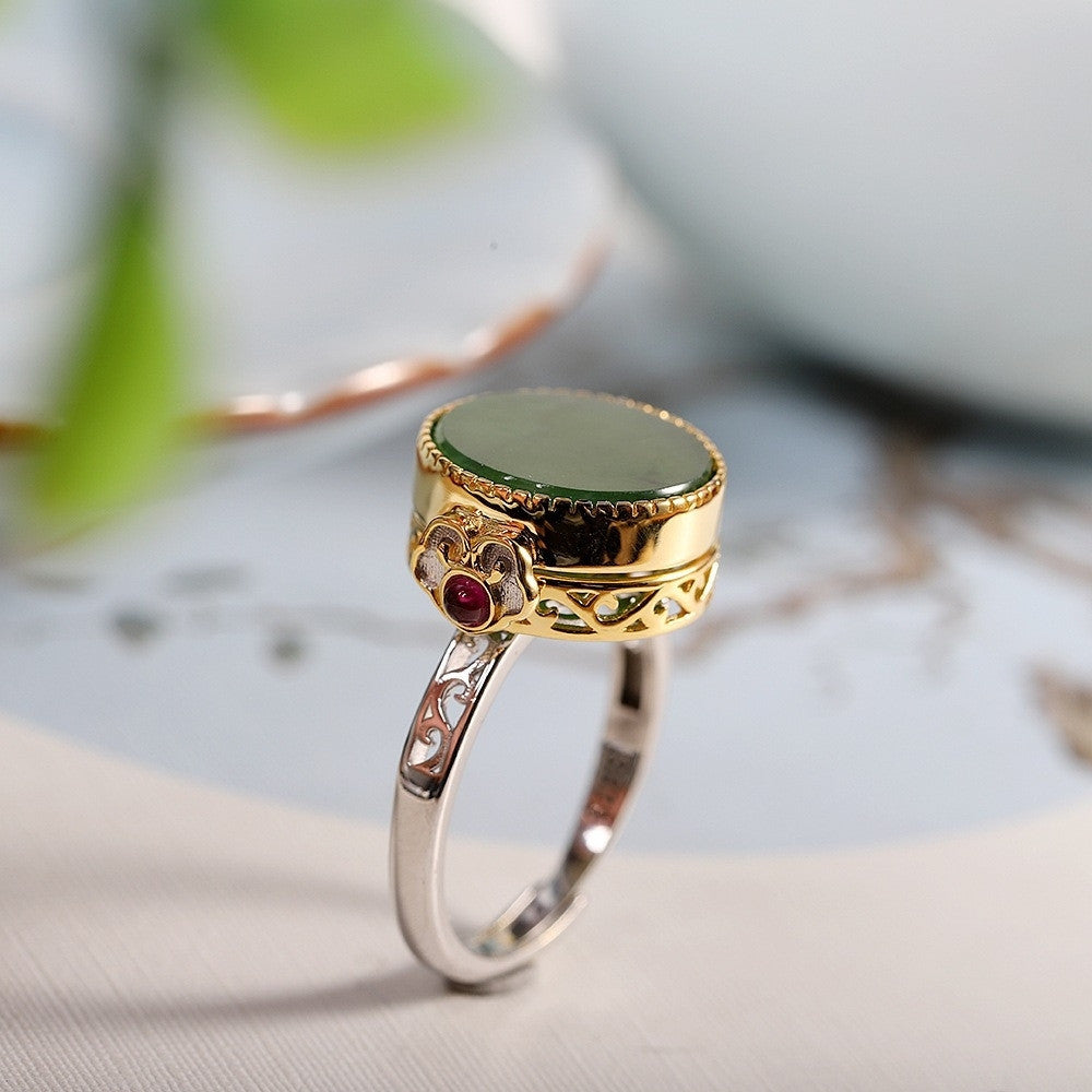 Exquisite Green Jade Ring