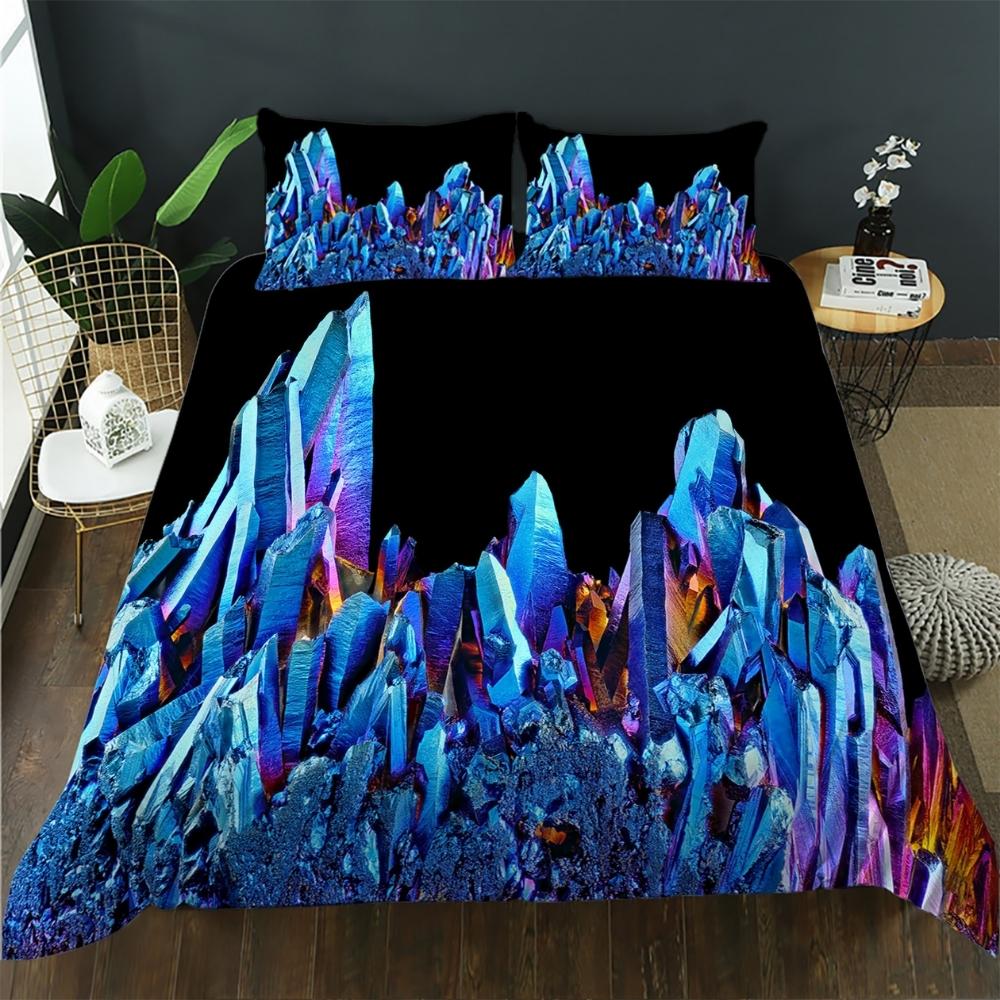 3D Crystal Bedding Cover Set