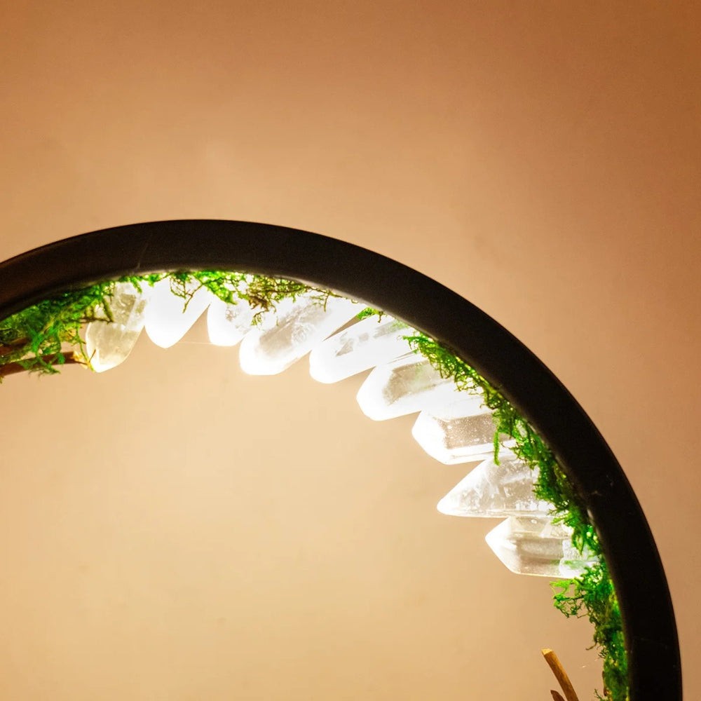 Natural Quartz Forest LED Lamp