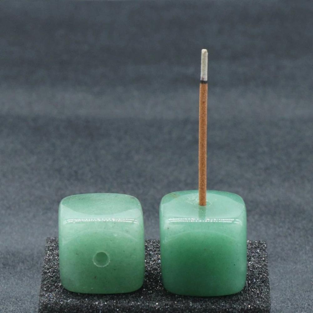 Natural Square Gemstone Incense Sticks Holder