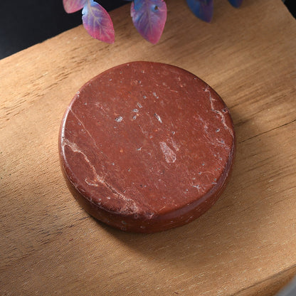Red Jasper Circle Crystal – Centered in Strength & Stability