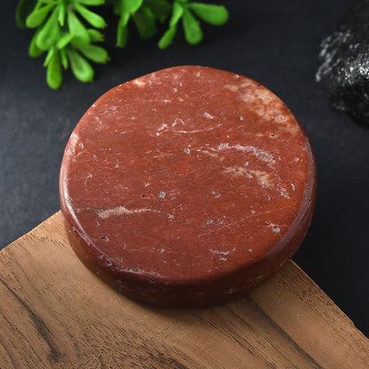 Red Jasper Circle Crystal – Centered in Strength & Stability