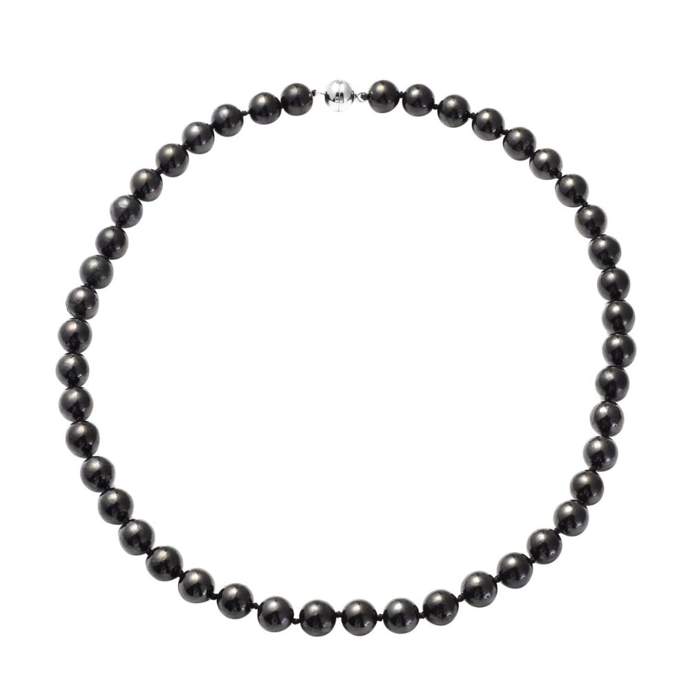 Shungite Stone Beaded Necklace