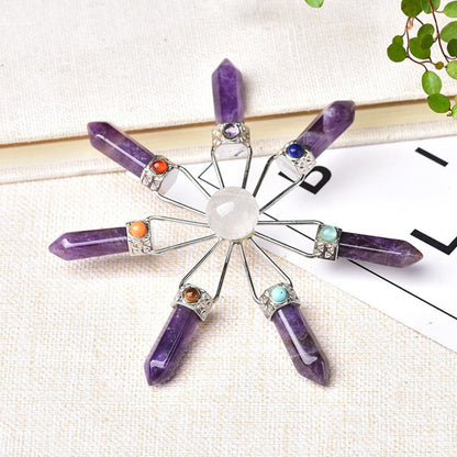 Tranquil Amethyst Energy Circle Pyramid