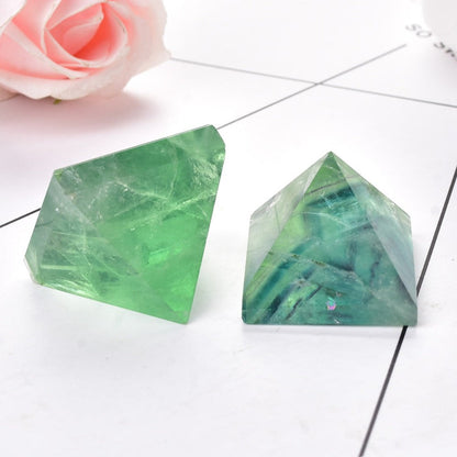 Green Fluorite Pyramid