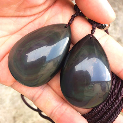 Fairy Obsidian Drop Necklace