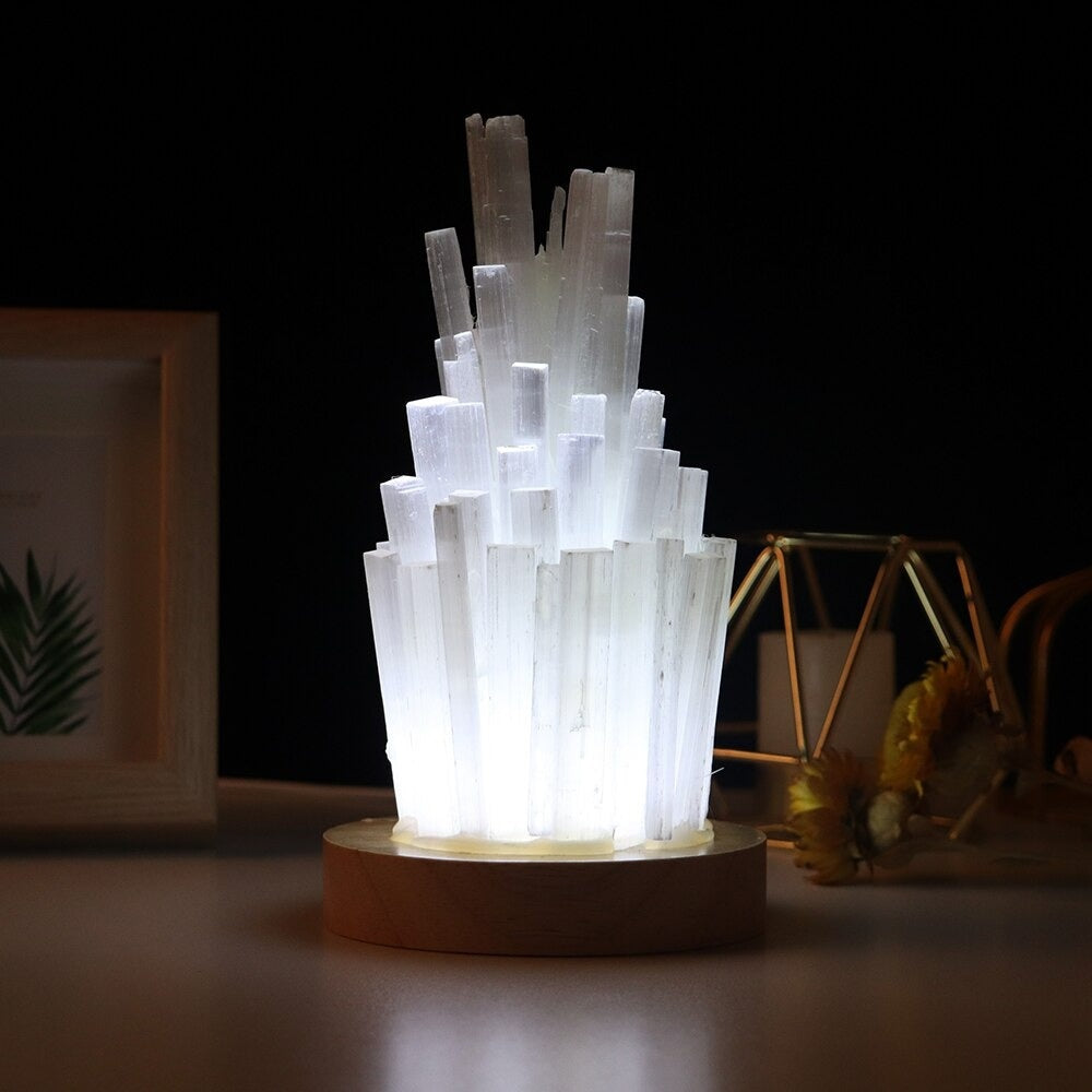 Selenite Sticks Cleansing Crystal Lamp