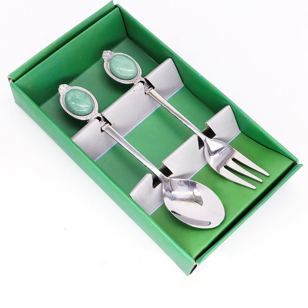 Natural Gemstone Dessert Tableware Set