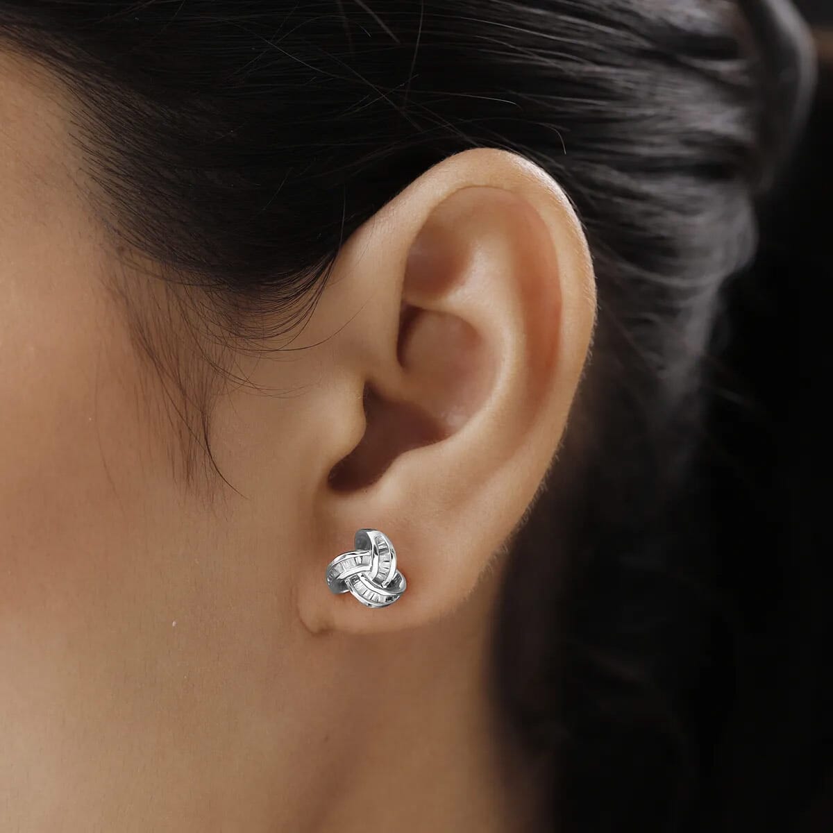 Celtic Knot Diamond Earrings - A Symbol of Unbreakable Bonds (100% Genuine Diamonds & 925 Sterling Silver)