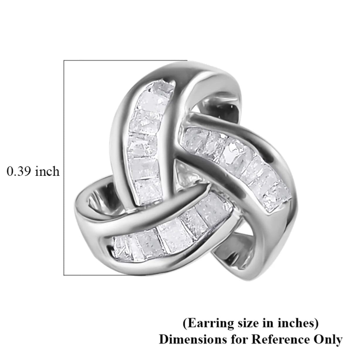 Celtic Knot Diamond Earrings - A Symbol of Unbreakable Bonds (100% Genuine Diamonds & 925 Sterling Silver)