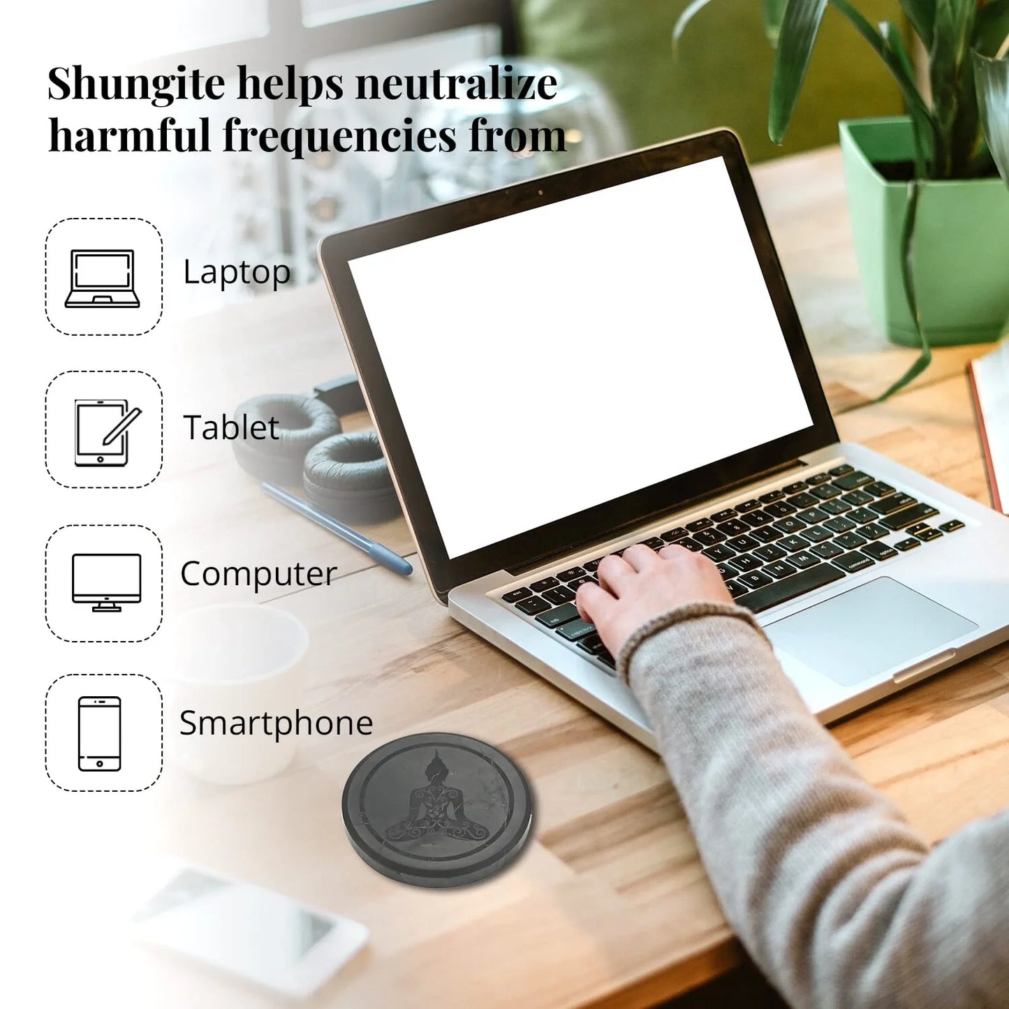 Shungite Buddha Tile: Invite Peace & Purify Your Home