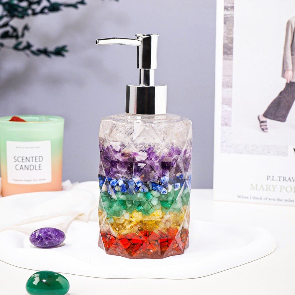 Chakra Crystals Cosmetics Dispenser