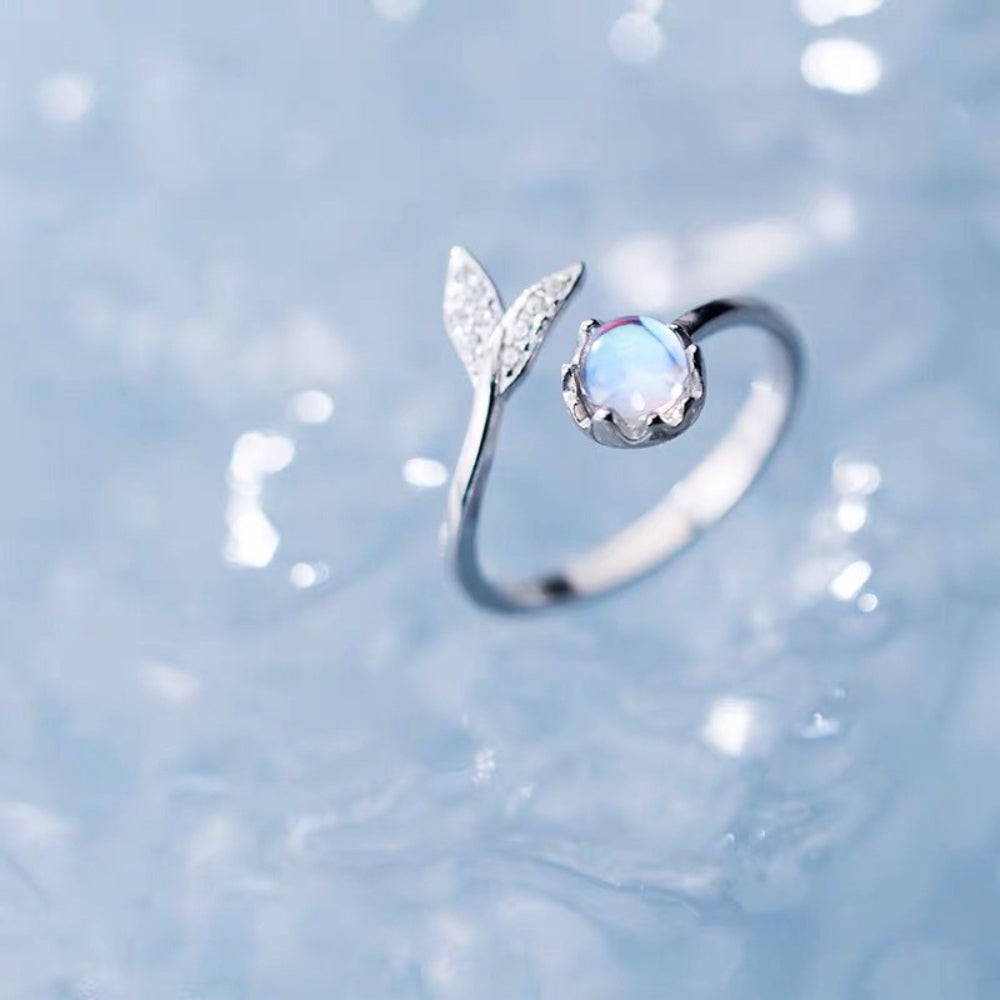 Mermaid Fairytale Moonstone Ring