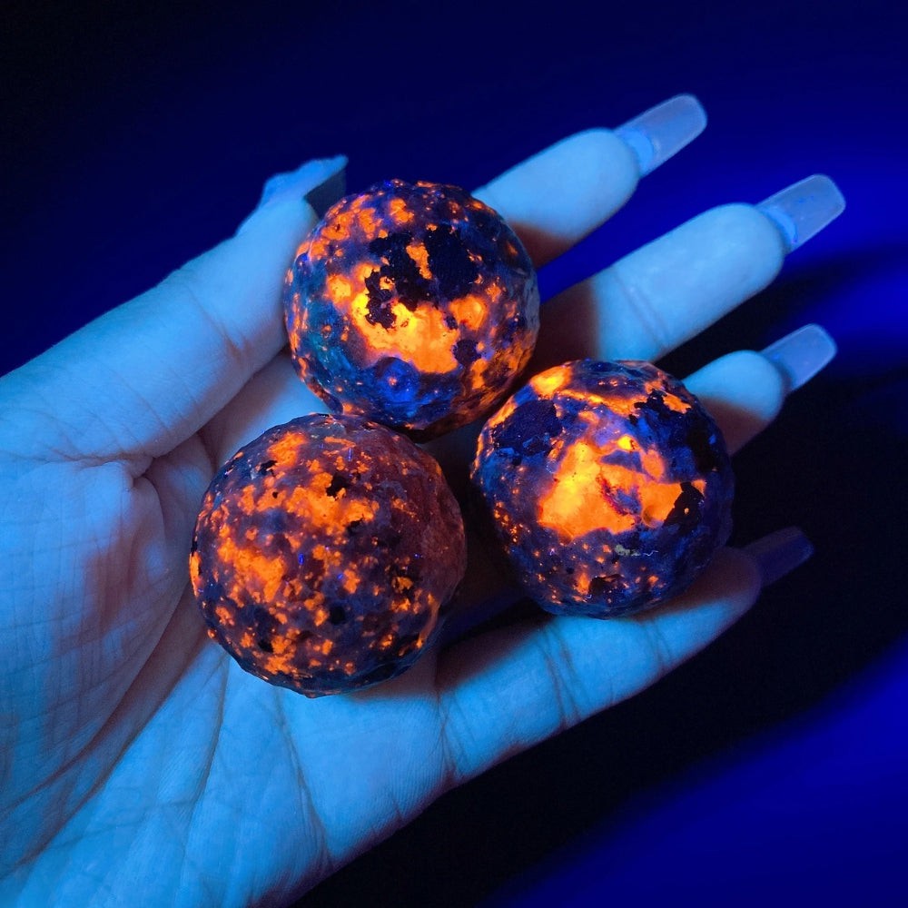 Natural Yooperlite Glowing Moon Sphere