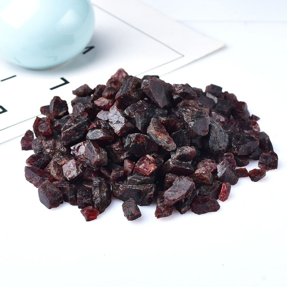 Raw Red Garnet Stones