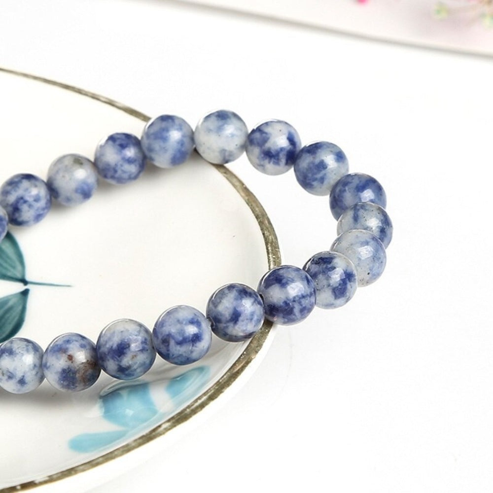 Blue Sodalite Bead Bracelet