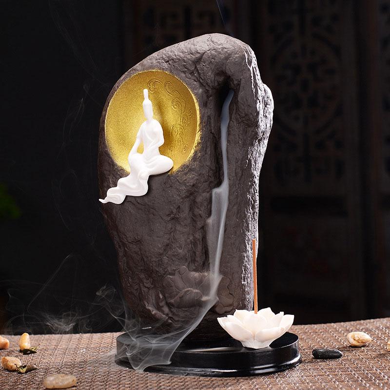 Ceramic Waterfall Backflow Incense Burner