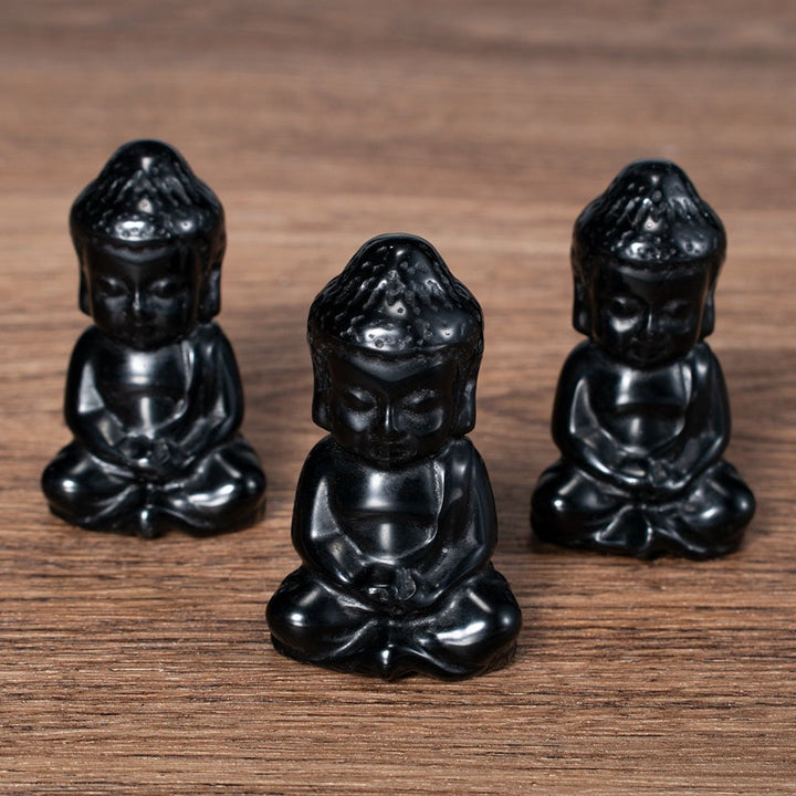 Meditating Buddha Crystal Figurines