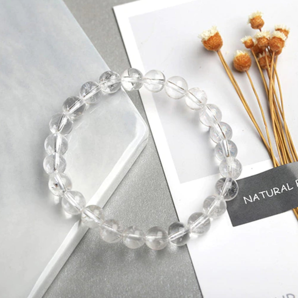 Clear Quartz Bead Bracelet