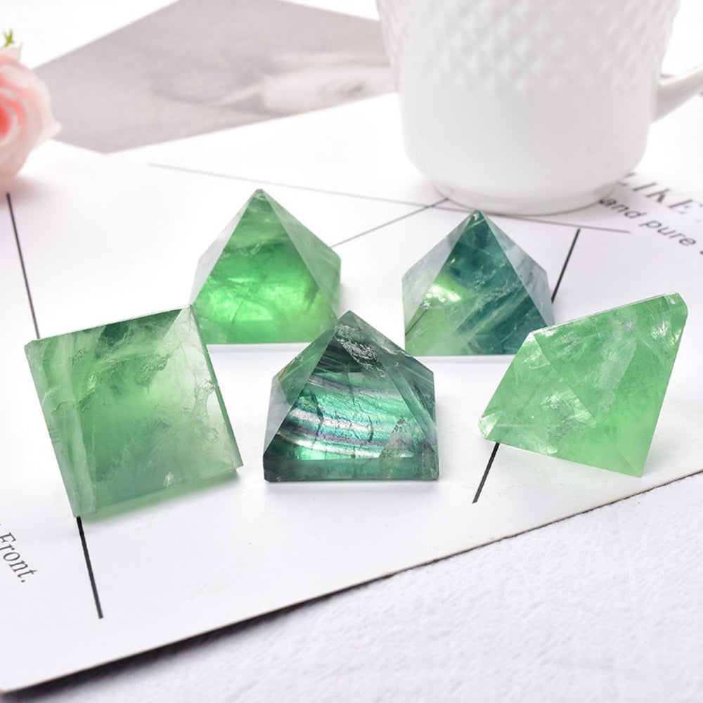 Green Fluorite Pyramid