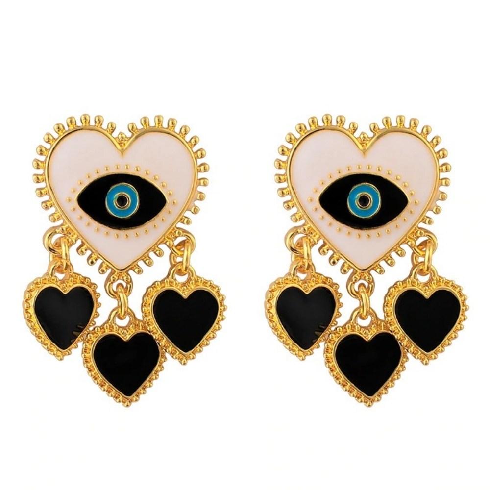 Evil Eye Earrings Gold