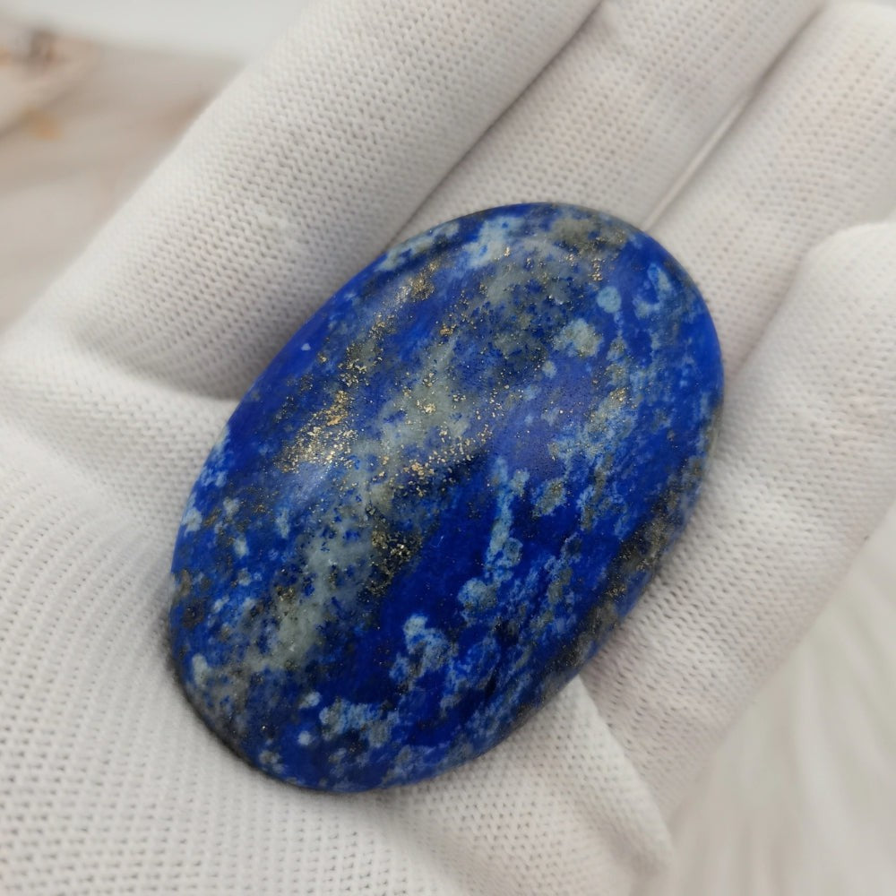 Natural Lapis Lazuli Crystal Palm Stone