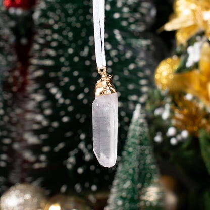 Spiritual Clear Quartz Christmas Decor