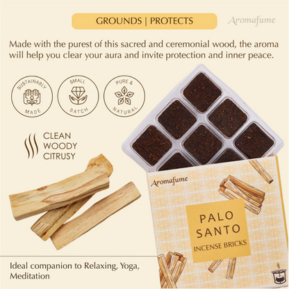 Palo Santo Incense Bricks and Burner Set