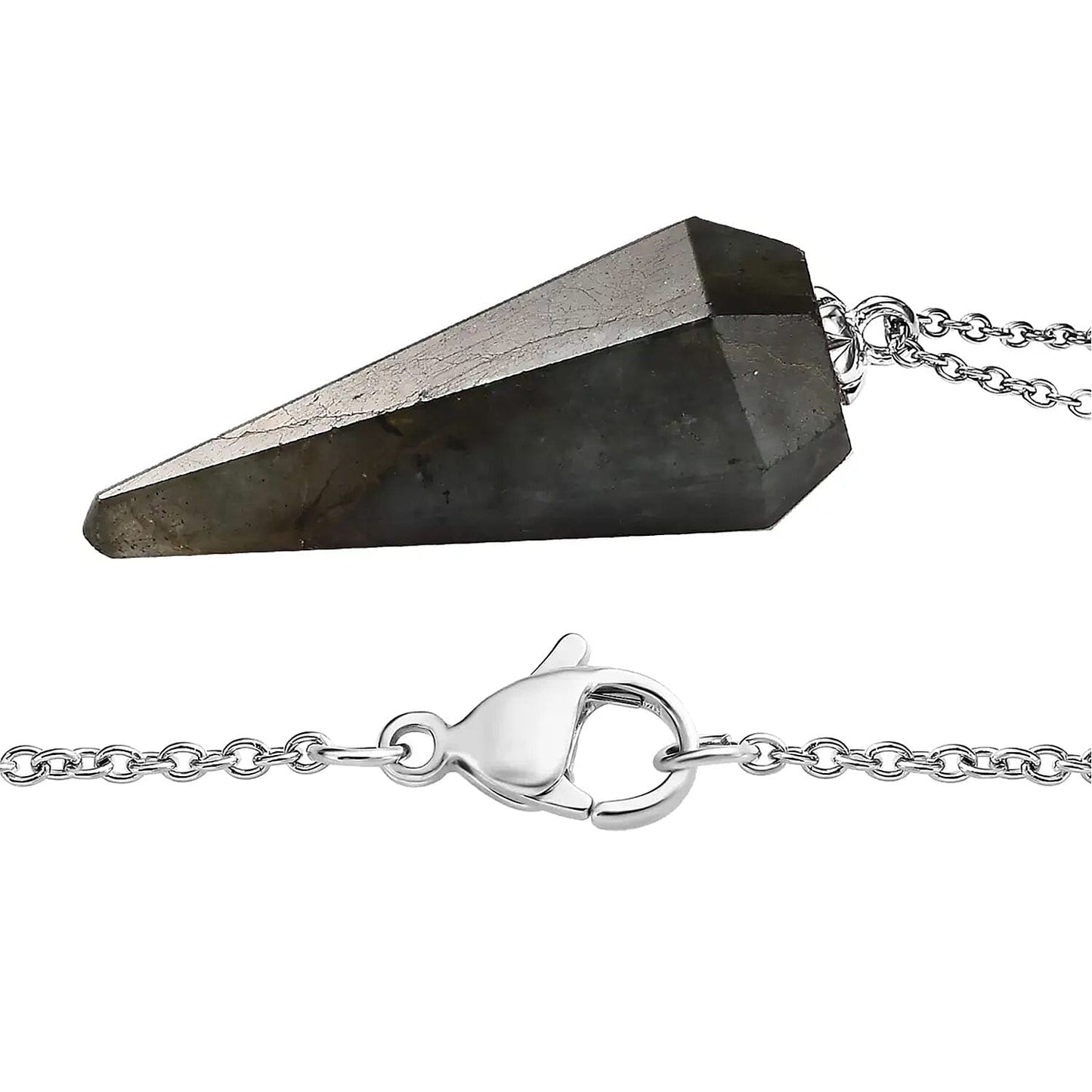 Karis Labradorite Pendulum Pendant — Unveil Mystical Beauty & Energy