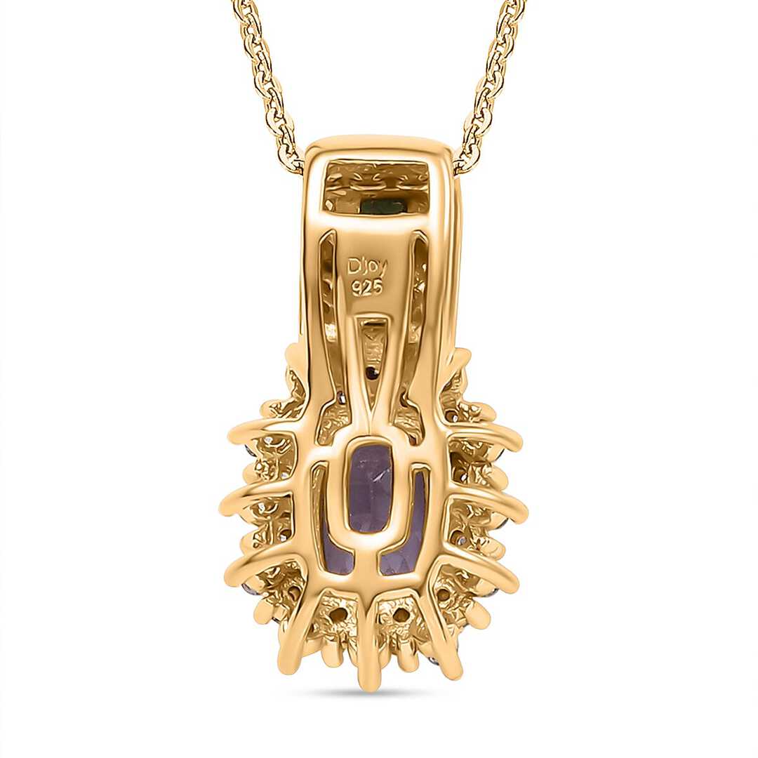 Tanzanite & Multi Gemstone Regal Bloom Pendant