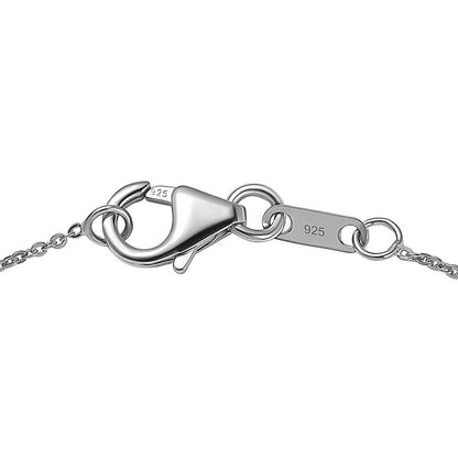 Betroka Blue Apatite and Moissanite Pendant Necklace