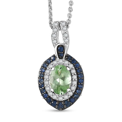 Celestial Halo Tsavorite Garnet Pendant — Harmony, Radiance & Inner Balance