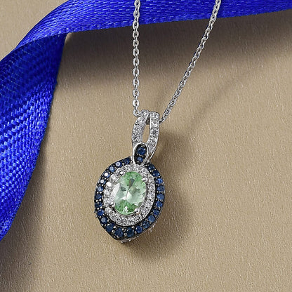 Celestial Halo Tsavorite Garnet Pendant — Harmony, Radiance & Inner Balance