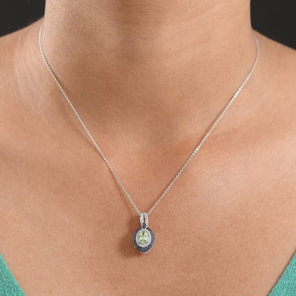 Celestial Halo Tsavorite Garnet Pendant — Harmony, Radiance & Inner Balance