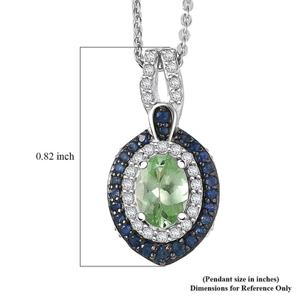 Celestial Halo Tsavorite Garnet Pendant — Harmony, Radiance & Inner Balance