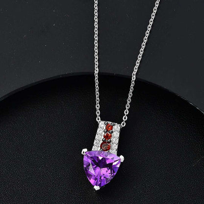 Moroccan Rose & Multi Gemstone Pendant Necklace