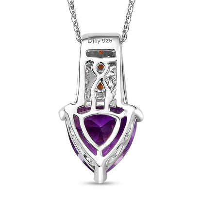 Moroccan Rose & Multi Gemstone Pendant Necklace