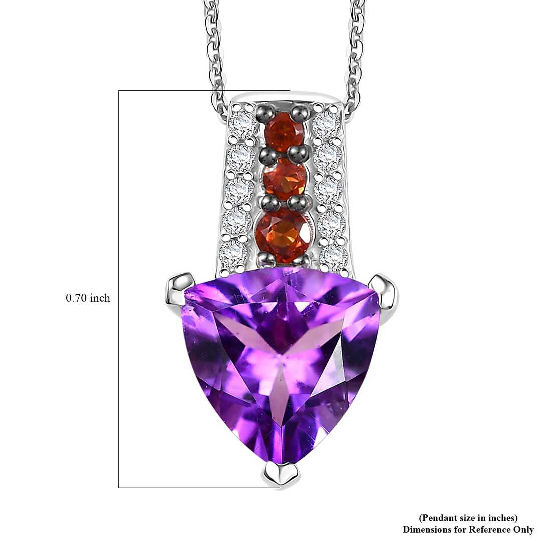 Moroccan Rose & Multi Gemstone Pendant Necklace