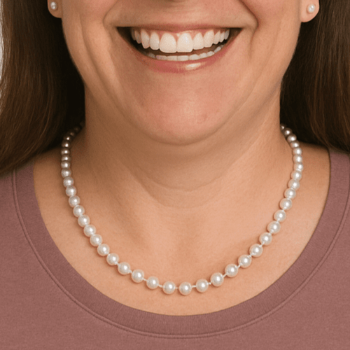 Serenity Pearl Set: Necklace and Earrings