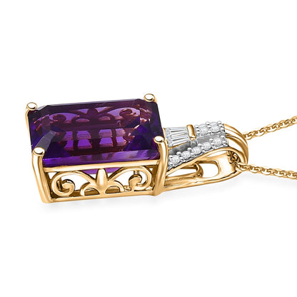 Lusaka Amethyst & Moissanite Necklace - Channel Your Inner Strength